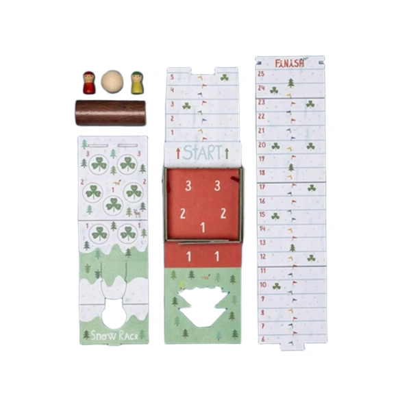 Winter Race Travel Game – Londji Mini Board Game for Kids 4+