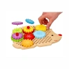 Lelin Hedgehog Gear Puzzle – Wooden Educational Toy Ages 3+