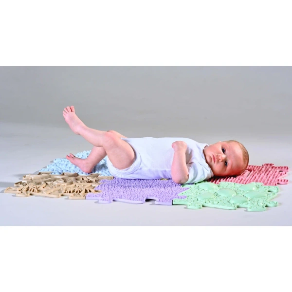 Sensory Touch Mats Pastel Baby Set 6 Pcs – MUFFIK 1+