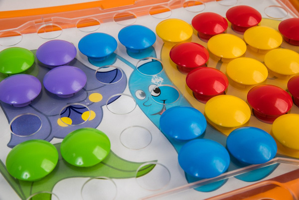 Mozaika edukacyjna z pinami 54 el. – Tigres dla dzieci 1+