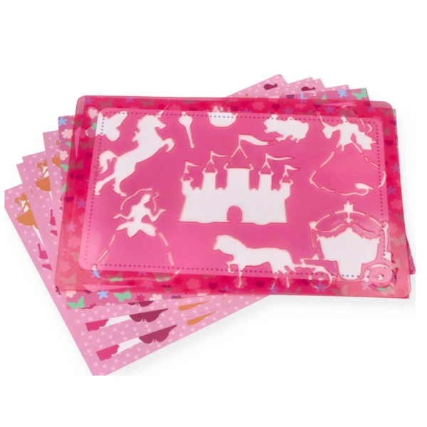 Buddy & Barney - szablony - wróżki – zestaw kreatywny z kredkami 4+