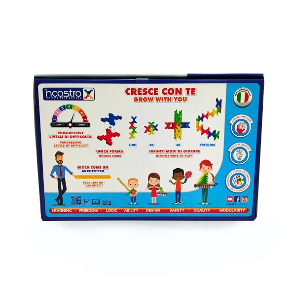 Incastro Colors Maxi 100 el. - Klocki konstrukcyjne