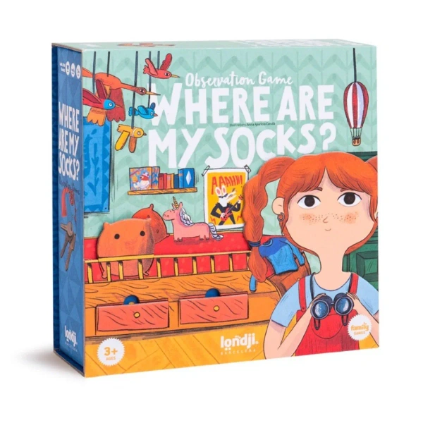 Where are my socks? observation game for kids – Londji 3+