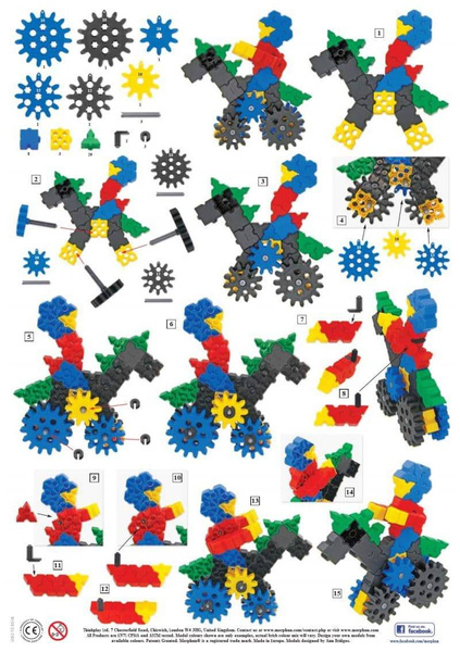 Morphun GearPhun Games and Plays 186 el. - Construction blocks