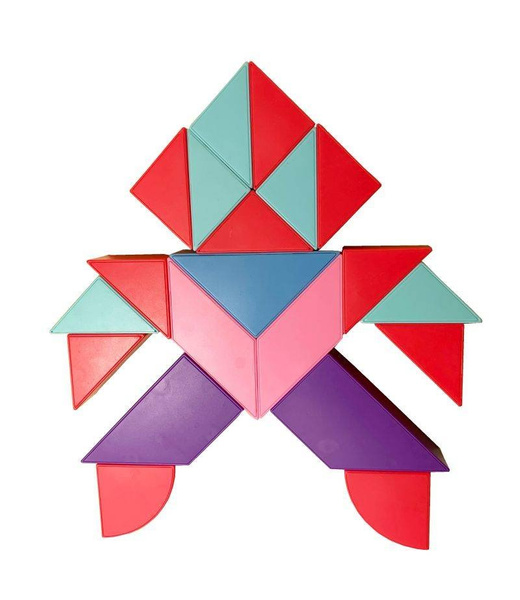 Magnetic Tangram Blocks - Magic Tangram 100el.