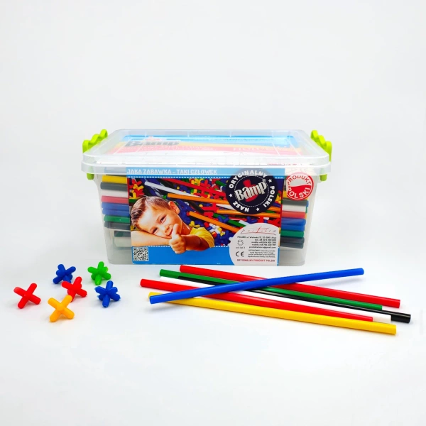 Słomki BAMP 300 el. - przestrzenne klocki konstrukcyjne