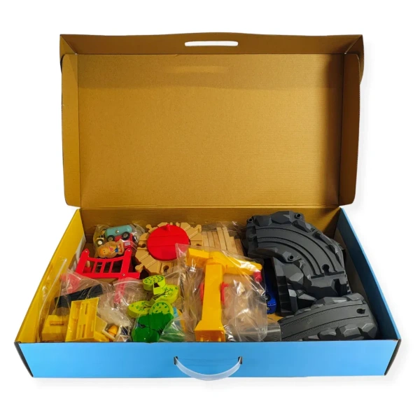 Wooden Train Set 80 Pieces City Play – Kabi 3+