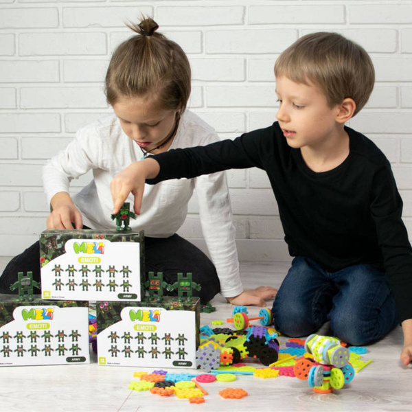 Klocki Meli Emoti Wojsko 12 figurek – zestaw tematyczny 3+
