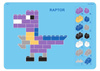 Klocki konstrukcyjne dinozaury 750 el. – Little Architect 5+