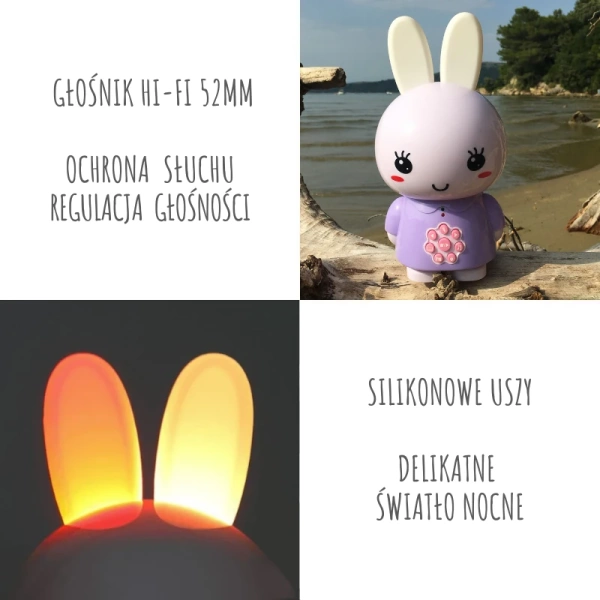 Króliczek Alilo Honey Bunny G6 PURPLE - fioletowy