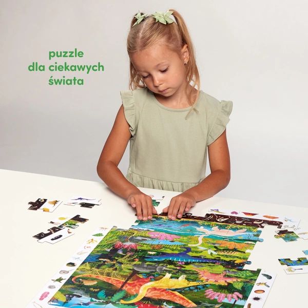 Puzzle obserwacyjne CzuCzu Dinozaury 100 elementów 4+