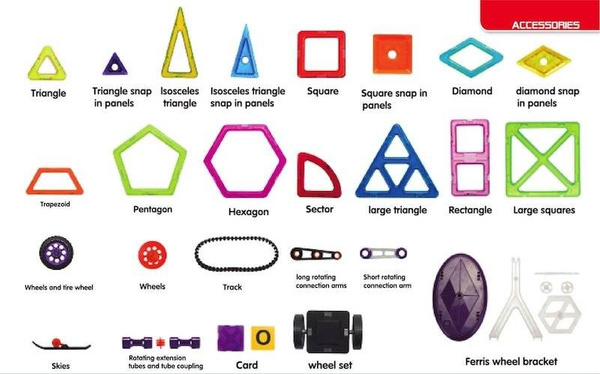 Magical Magnet 168 el. - Magnetic blocks