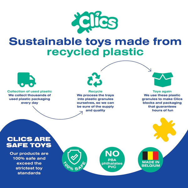 Clics Bucket 10-in-1 275 el. - Construction blocks