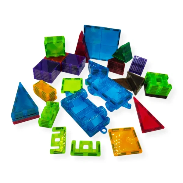 Kaleidoscope Magnetic Tiles 199 pcs Transparent – Xinbida 3+