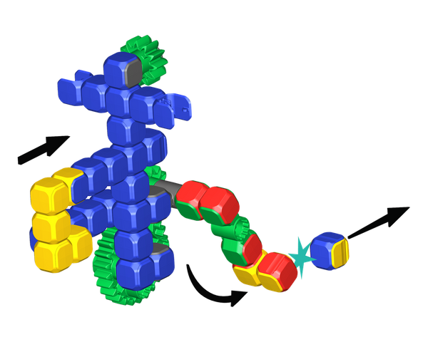 Klix Cubes Gears 310 el. - Klocki Konstrukcyjne