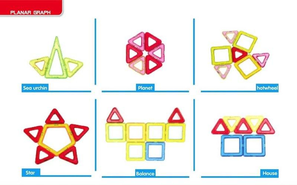 Magical Magnet 168 el. - Magnetic blocks