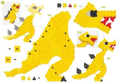 Morphun Lion and T-Rex 2374 el. - Construction blocks