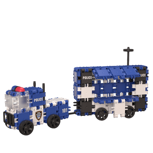 Clics Bucket 8in1 155 el. - Construction blocks - Police
