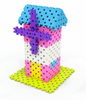 Klocki konstrukcyjne Meli Basic Pink 300 el. – wafle 3+