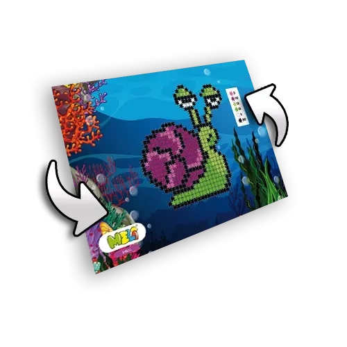 Meli Minis Shells 2-in-1 Snail and Turtle blocks 500 el.