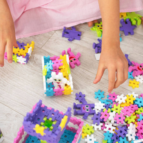 Klocki Meli Emoti Pretty 12 figurek – kolorowe buźki 3+