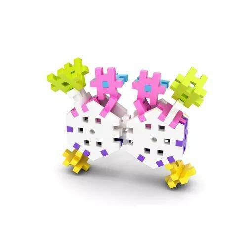 Klocki konstrukcyjne Meli Maxi Constructor Pink 220 el. – 2+