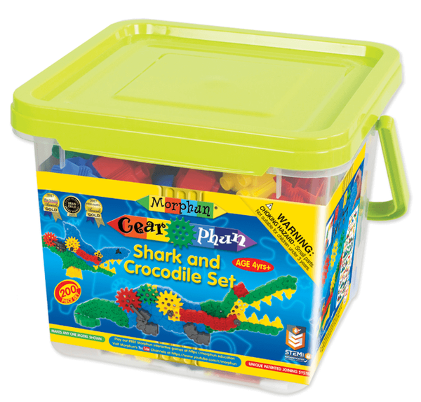 Gearphun Shark and Crocodile blocks - 200 el.