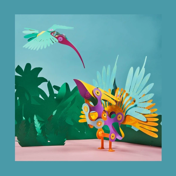 Clixo magnetic blocks - Tropical birds - 22 el.