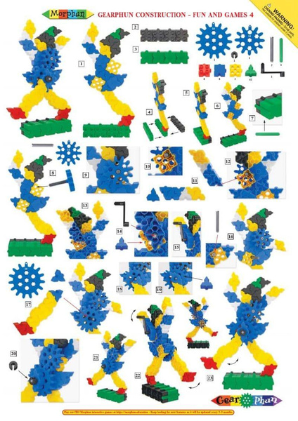 Morphun GearPhun Games and Plays 186 el. - Construction blocks