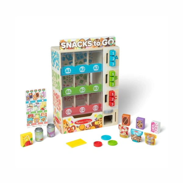Melissa & Doug Snack Vending Machine – Pretend Play Toy for Kids 3+