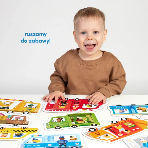 Pierwsze puzzle CzuCzu Pojazdy dla maluchów 2+