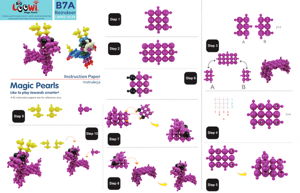 Duże klocki konstrukcyjne Big Loowi Edu 200 elementów – Loowi 3+