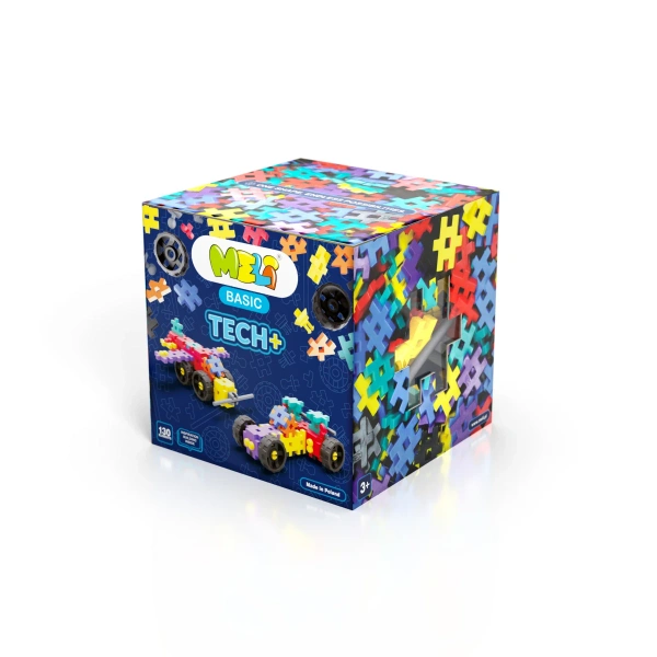 MELI Basic Tech+ 130 – Construction Blocks with Wheels and Axles