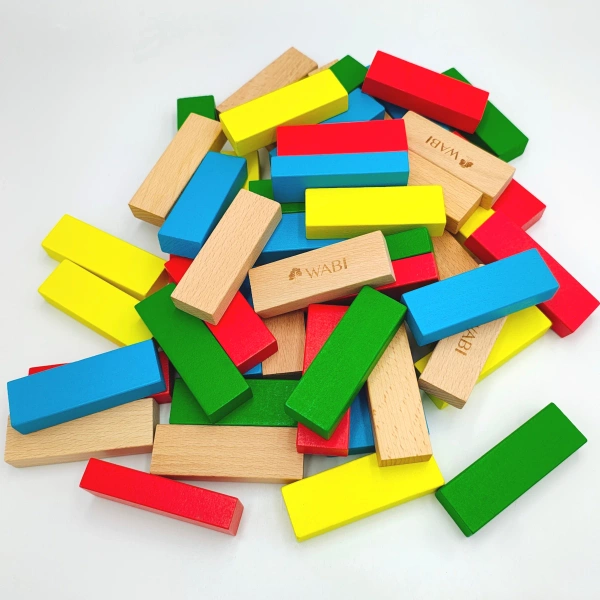 WABI Tower Jenga wooden blocks - 54 el.