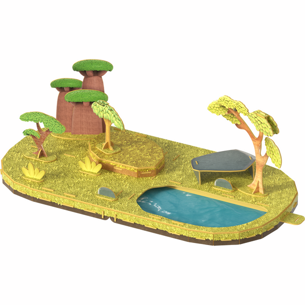 Magnetyczne zwierzaki Half Toys safari puzzle 3D – figurki 3+