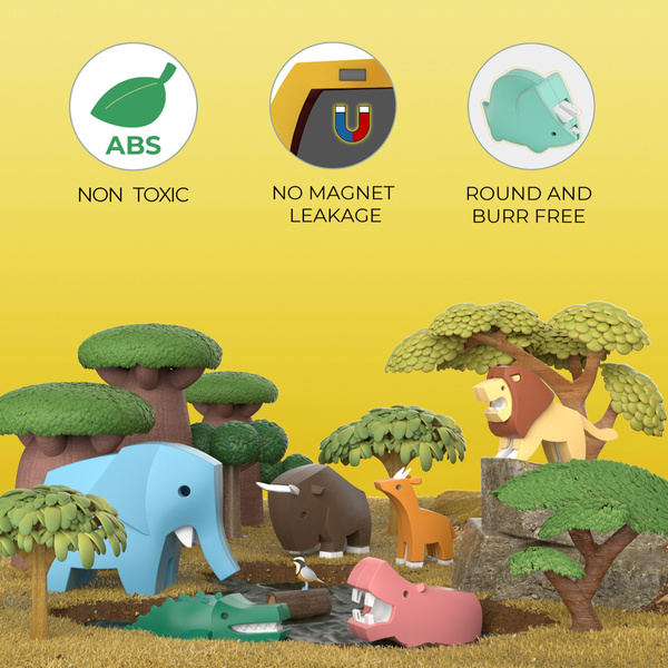 Half Toys Animal World Safari – magnetic 3D figures age 3+