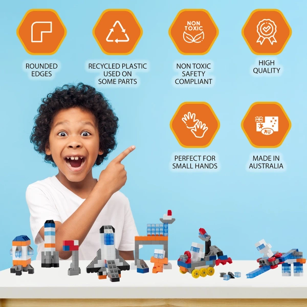 Klocki Little Architect Space 383 el.