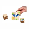 Goki Kubus Puzzle – Wooden Logic Cube Blocks with Patterns for Kids 3+