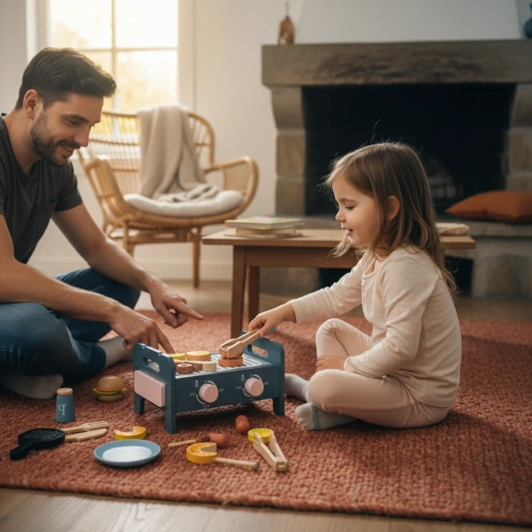 Wooden BBQ Grill for Kids 35 Pieces – Kabi from 3 Years