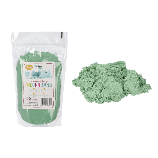 Piasek kinetyczny ColourSand - 1kg  - miętowy