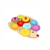 Lelin Hedgehog Gear Puzzle – Wooden Educational Toy Ages 3+