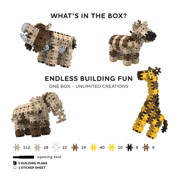 Klocki Nano Clics Wildlife zwierzęta 250 el. 8+