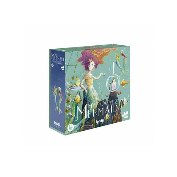 Londji My Mermaid Glitter Puzzle 350 Pieces for 6 Year Olds
