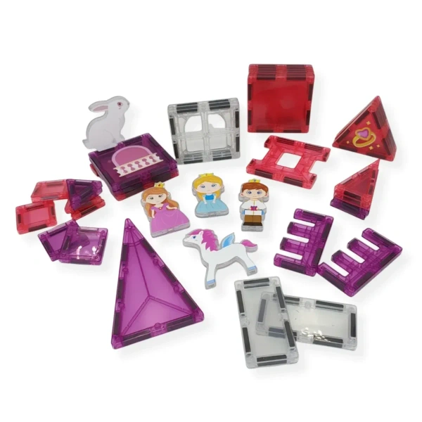 Magnetic Tiles Princess Castle 37 pcs – X-Bida 3+