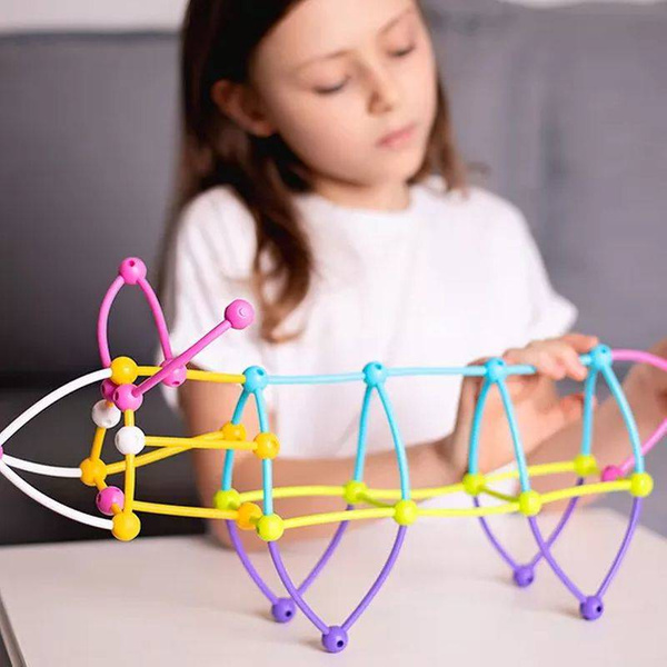 Klocki Meli Stik Edu 1200 el. patyczki i kulki – zestaw 3+