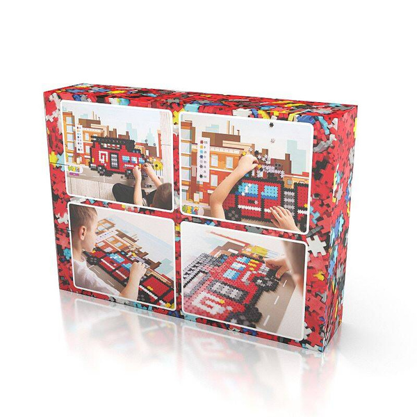 Klocki Meli Minis Fire 2w1 strażacy 500 elementów – zestaw 4+