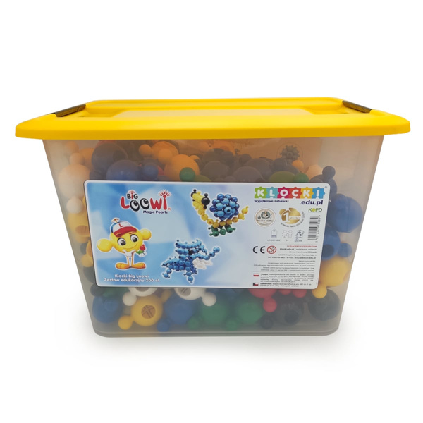 Duże klocki konstrukcyjne Big Loowi Edu 200 elementów 3+