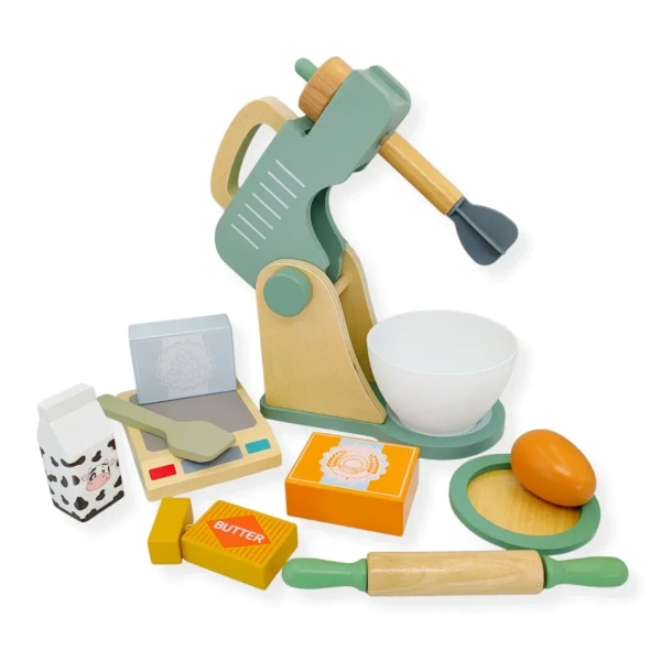 Wooden Blender Kitchen Play Set with Accessories – Kabi 3+
