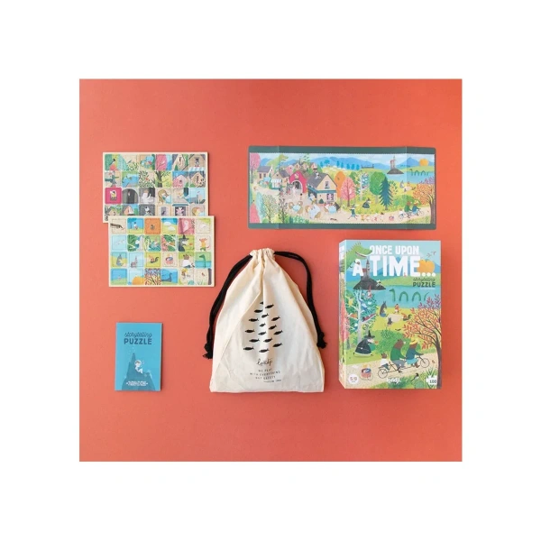 Puzzle 100 elementów Pewnego razu... z grą obserwacyjną – Londji 5+