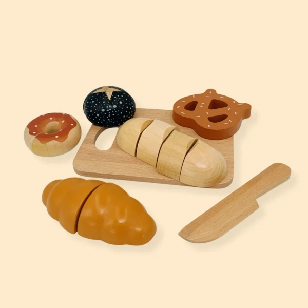 Wooden Bread Cutting Set 7 pcs – Kabi My Favorite Bread 3+